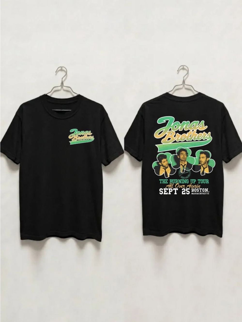 Jonas Brothers Burning Up Tour All Over Again Boston 2026 T-shirt
